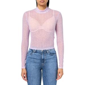 HUGO Women's Mesh Long Sleeve Crop Top (XS)