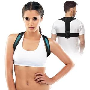 DCF BACK POSTURE CORRECTOR - POSTURE CORRECTOR FOR WOMEN & MEN – UPPER BACK BRACE POSTURE CORRECTOR - ADJUSTABLE POSTURE CORRECTOR, MUSCLE SUPPORT STRAIGHTENER - POSTURE BRACE FOR UPPER BACK SUPPORT.