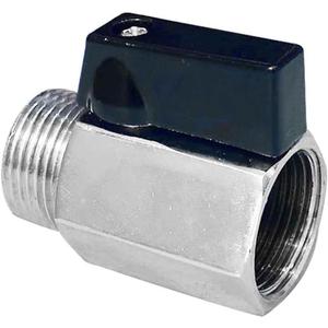 1/2 Inch NPT Brass Mini Ball Valve NPT Female x Male Shut-Off Valve