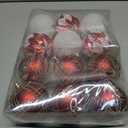 Christmas Ball Hanging decorations3.14 inch, 12 Pieces of shatterproof Christmas Tree Decoration Balls Set, Suitable for Party Floral Christmas Tree Decoration (3.14 inches 12 Balls)