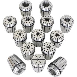 Findmall ER32 Accuracy 14 Pcs 1/16"-3/4" ER-32 Collets Set With 3/8 7/16 1/2 Inch