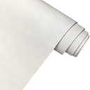 XHT 30 x 135 cm Suede PU Faux Leather Fabric, Soft Smooth Crafts Synthetic Fabric for DIY Handicraft Wallets Bags Making, White