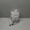 Sea Team Christmas Baubles Set Clear Plastic Shatterproof Multi-Size Decorative Christmas Baubles with Stuffed Delicate Decorations (25 Pieces)