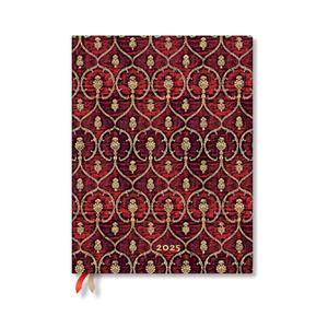 Paperblanks | 2025 Weekly Planner | Red Velvet | Red Velvet | 12-Month Flexis | Ultra | Vertical | Elastic Band | 176 Pg | 100 GSM: Red Velvet 25 12M Wkly Plnr Flexi Ultra Ver EN