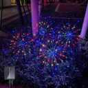 Solar Garden Firework Lights Outdoor, 4 Pack 360 LED 8 Lighting Modes Waterproof Landscape Decorative Sparklers Twinkling Starburst Lights for Yard Pathway Walkway Christmas, Colorful