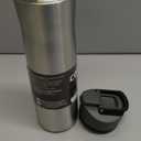 Contigo Cortland Chill 2.0 Vacuum-Insulated Stainless Steel Water Bottle, Spill-Proof Sip Technology, Interchangeable Lid, 24oz, Steel/Licorice, Perfect for Fitness Travel Everyday Use (24oz (Single Pack))