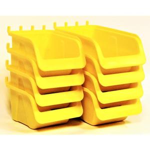 WallPeg Peg Board Bin Kit - Kit PB-4 - Pegboard Accessories for Garage Storage & Tool Organizer - Workbench Bins Pegboard Accessories