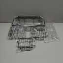 Premium Stainless Steel Shower Enclosure Non Perforated Bathroom Shelf Shower Rack Sticky Shower Box 5 Pack Black Stainless Steel Bath Organizer Bathroom Storage and Home Decoration