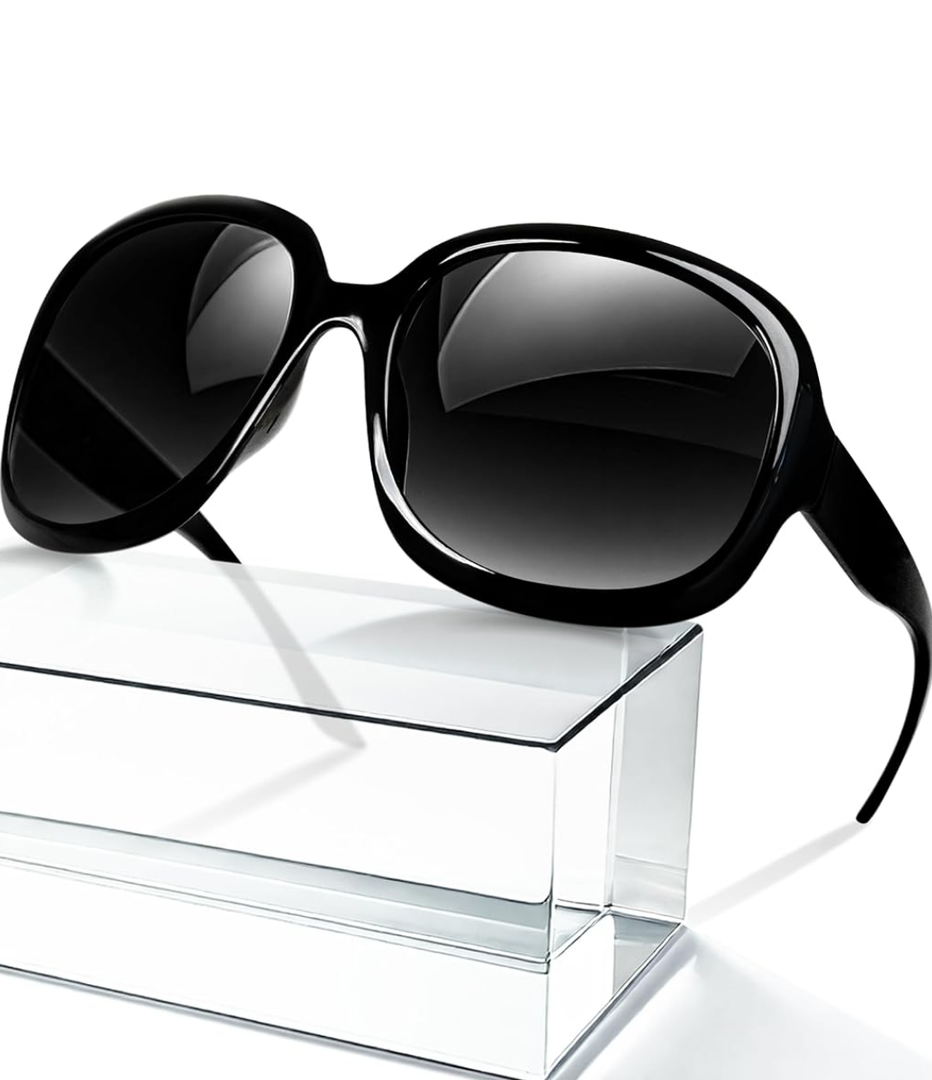 miyya Bug Eye Oversized Polarized Sunglasses Womens, Trendy Retro Sun Glasses for Women 2025, Oversized UV Protection Shades
