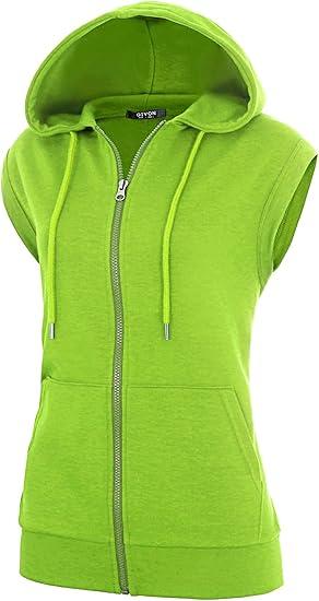 GIVON Women's Lightweight Hooded Vest Sleeveless 1/4 Zip Pullover Casual Hoodie Sweatshirt with Pockets, (Size M)