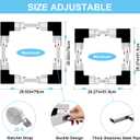 Kiss Core Upgrade Washer Dryer Stacking Kit, Universal Washer Dryer Stacking Kit Adjustable 29/28/27/26/25/24 Inch, Small Space Saving Solution Stacking Kit for Washer and Dryer with Ratchet Strap