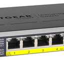NETGEAR 8-Port Gigabit Ethernet Unmanaged PoE Switch (GS108PP) - with 8 x PoE+ @ 123W Upgradeable, Desktop/Rackmount, and ProSAFE Limited Lifetime Protection