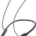 Oraimo NeckLite Wireless Neckband Earbuds, Wearable Around Neck Headphones Built-in Microphone, Bluetooth Headset Magnetic Earphones Deep Bass, Ultra-Lightweight Comfort, 30H Playtime, Black