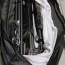 Outdoor Projector Screen with Stand 150 Inch: VOOPVOR Portable Projection Screen and Stand, Indoor Rear Front Movie Screen 16:9 4K HD, with Carry Bag,Support Height Adjustable for Home Theater Camping