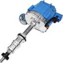 A-Team Performance - HEI Complete Distributor 65,000 Volts Coil - Compatible With Big Block Ford FE V8 352 360 390 406 410 427 428 One-Wire Installation Blue Cap