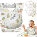 Lictin Disposable Baby Bibs, Individually Packaged, Hygienic and Convenient for Toddler, Baby Travel Essentials, 20/50pcs (Multicolor 1)