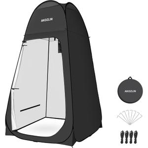 AKOZLIN Portable Pop Up Shower Tent Instant Privacy Dressing Changing Tent Outdoor Shower Room Camp Toilet Tent, 47.2" L x 47.2" W x 74.8" H