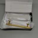 Asidrama 10 Pack 5 Inch(128mm) Brushed Gold Cabinet pulls Kitchen Cabinet Handles, Cabinet Pulls Kitchen Cabinet Hardware for Cupboard Drawer Pulls (5" Hole Center)