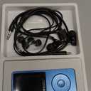 RUIZU 64GB MP3 Player with Bluetooth 5.3, Weight 0.055 lbs, Portable Music Player for Kids, Sports, FM Radio, Voice Recorder, 80 Hours Digital Audio Shuffle Playback, Support 128GB Micro SD Card, Blue