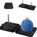 Portable Yarn Holder - Yarn Winder Spinner for Travel Pocket Double Crochet Accessories for Crocheting and Knitting Anti Slip