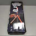 15000 mAh Rechargeable Camping Light with Stand, Cordless Work Light with 3 LED Lamp Heads, 5500 Lumens Dimmable Camping Essentials Gear Emergency Flashlight with 86" Detachable Tripod, Orange