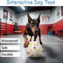 Interactive Dog Toys Dog Balls Activated Automatic Rolling Ball for Puppy Small Medium Dogs Smart Jumping Automatic Moving Bouncing and Rotating Ball Vibrating Keep Them Busy (White)