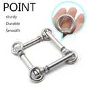 5Pcs Expansion Eye Bolt M8x90mm 304 Stainless Steel Expansion Screws Heavy Duty Ring Lifting Expansion Anchor Eyebolt Closed Hook Wall Concrete Eye Bolt Fasteners (M8*90MM)