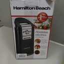 Hamilton Beach Smooth Touch Electric Automatic Can Opener Easy Push Down Lever, For All Standard-Size and Pop-Top, Extra Tall, With Bottle Opening Accessory and Built-In Knife Sharpener, Black