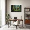 Extra Large Wall Art for Living Room Framed, Forest Deer Oversized Wall Decor Pictures, Nature Scenery Animal Landscape Canvas Print Painting, Framed Artwork Bedroom Office Home Decor 24"x36"