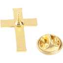 Bright Creations Gold Cross Lapel Pins, Enamel Pin Set (1 inch) - Pack of 12