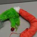 Christmas Elf Body Tree Decorations, Christmas Green Monster Stole Xmas Tree Topper, Pose-able Elf Stuffed Leg Arm and Head for Christmas Tree Decor Hanging Ornament Arms, 27.6x7.8 inch