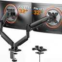 ErGear Dual Monitor Arm, Full Adjustable Monitor Mount for 1332 Screens, Fast Install Computer Monitor Stand with Tool-Free VESA Mount, Max Load 19.8 lbs, Max VESA 100x100mm