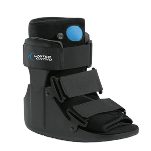 United Ortho Short Air Cam Walker Fracture Boot, Large, Black