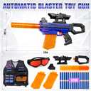 Toy Guns for Kids Ages 8-12, Electric Toy Sniper Rifle, Realistic Automatic Foam Sniper with Scope Tactical Vest Kit, Shooting Game Toys Ideal Birthday for Boys