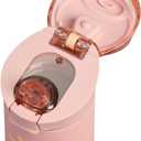 STANLEY Flowstate Spring Bottle | Leakproof Water Bottle with Carry Strap & Flip-Top Locking Lid | Insulated Stainless Steel | Fits Most Cup Holders | BPA-Free | 20 oz | Peach Rose