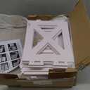 BYFU Bathroom Storage Cabinet, 3-Tier White Small Floor Cabinet Freestanding Organizer with Door and Shelf for Living Room Hallway Kitchen Small Space