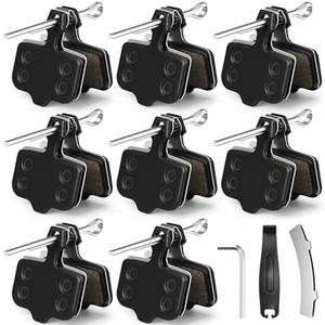 Datanly 8 Pairs Bike Disc Brake Pads for Bicycle Compatible with Avid Elixir E1 E3 E5 E7 E9 Er Cr XO XX DD1 DD3 DD5, MTB Bicycle Disc Ebike Brake Pads with Installation Tools
