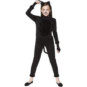 Classic Halloween Black Cat Girl's Costume,M