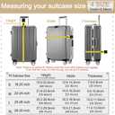 Luggage Covers For Suitcase Tsa Approved,Suitcase Cover Protector Fit 22-24 Inch,Washable Elastic Stretchy Anti-scratch Luggage Sleeve (FLYDOG)