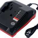 Biswaye 18V 3.0A Fast Charger Compatible with Porter Cable 18V Battery, PCXMVC Charger Compatible with Porter-Cable PC18B PC18BLEX PCC489N PC18BLX 18 Volt Lithium NiCad NiMH Battery with LED Indicator