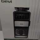 Gevi 10 Cup Drip Coffee Maker with Built-in Grinder, Grind Brew Burr Combo Coffee Machine with Touch Screen, Programmable, 4-Hour Warm Plate, Permanent Filter, Coffee Carafe