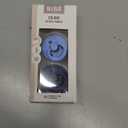 Bibs Colour Pacifier 2-Pack | BPA Free Soother, Round Nipple. Natural Rubber Latex, (Size 2 (6-18 Month), Sky Blue / Steel Blue)