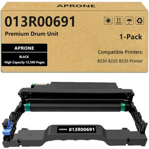 APRONE B230 013R00691 Drum Unit Compatible for B230 B225 B235 Printer Extra High Capacity (12,500 Pages,1-Pack)