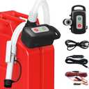 Rechargeable Fuel Transfer Pump with Auto Stop Sensor, Fast 3.2 GPM Flow Gas Can Pump Portable Fuel Pump, Lithium-Ion Battery Gas Transfer Pump for Gasoline, Oil, Kerosene, Diesel, gifts for men