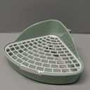 Rabbit Litter Box Bunny Corner Toilet Box Potty Trainer for Hamster Guinea Pig Ferret Rat Chinchialla Cage Pan 3.9 x 7.5 x 7.5