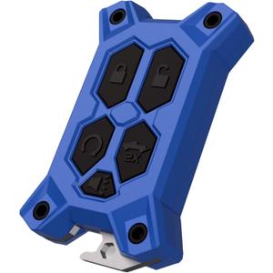 Chevy Key Fob Cover - for GMC Key Fob Cover - Silverado Sierra Accessories - Built in Bottle Opener - Fits 2019-2022 Check Fitment Guide - Custom Colors (Blue, Black Screws)