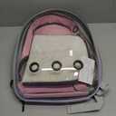 Lollimeow Cat Carrier Backpack, Expandable Bubble Pet Carrier for Cats and Small Dogs, Airline Approved Travel Backpack for Hiking, Walking & Outdoor Adventures - Supports up to 16 lbs (Front Expandable-Pink)