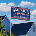 3Ply 250 Year American Anniversary Flag Anniversary Usa Flag 3x5 Ft Outdoor We The People 1776 Flags for Outside House Indoor Yard Patriotic Banner Decor