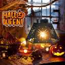 Afirst Halloween Spider Lantern,Hanging Lantern with Bulb Hollow Out Waterproof Decorative Lanterns for Home Halloween Yard, Patio,Lawn,Pathway,Garden Decor