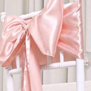 Satin Chair Sashes - Elegant Premium Quality, 6 x 108 Inch - Perfect for Weddings, Parties, and Events - (Pack of 10 Pieces, Blus Pink)